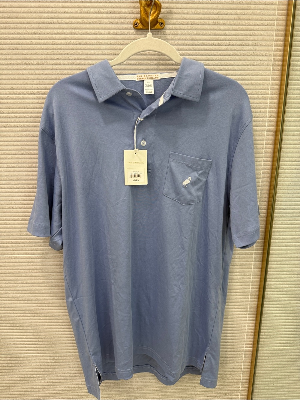 The Beaufort Bonnet Company Men’s Sky Blue Pocket Polo